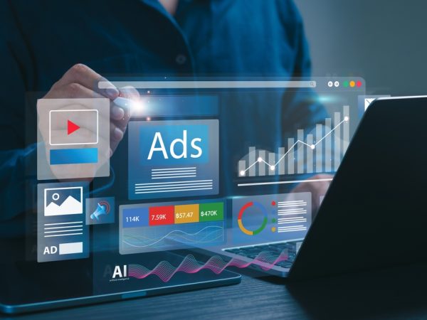 Digital,Marketing,Commerce,Online,Sale,Concept,,Businessman,Using,Laptop,With